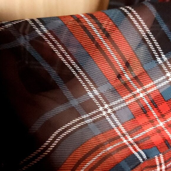 Draper James Red Green Holiday Midi Dress Large - Picture 5 of 9